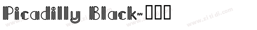 Picadilly Black字体转换